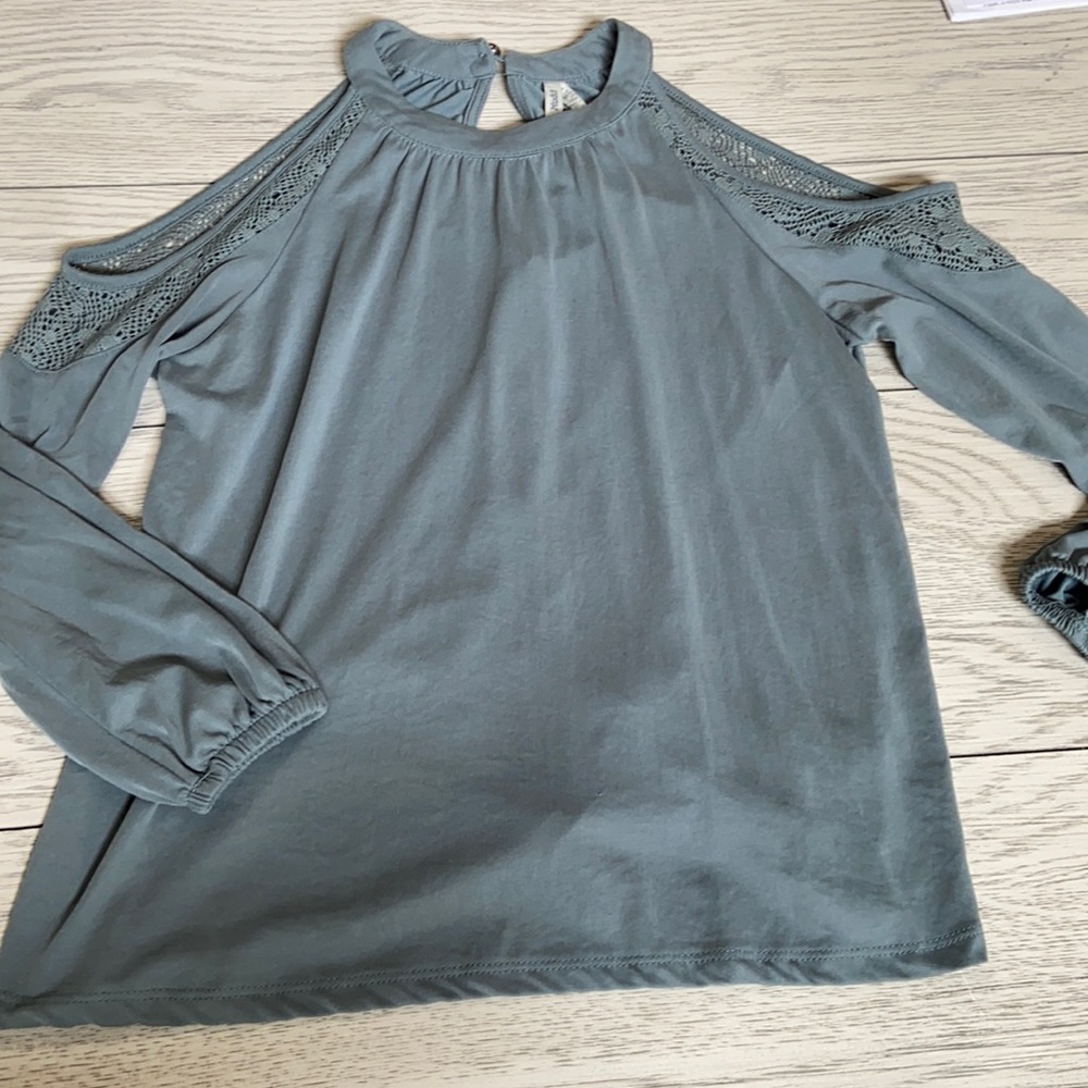 Dusty blue blouse